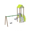 Einturm-Kombispielanlage - Hoch, mit Dach VVZ-VZP1-002-10