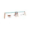 Doppelrutsche mit Schaukel - Sitz 1x Classic, 1x Baby, 1x Nest VVZ-AP006-10