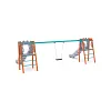 Doppelrutsche mit Schaukel - Sitz 1x Classic VVZ-AP007-10