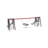 Doppelrutsche mit Schaukel - Sitz 1x Nest VVZ-AP009-10