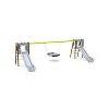 Doppelrutsche mit Schaukel - Sitz 1x Nest VVZ-AP009-10