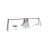 Doppelrutsche mit Schaukel - Sitz 1x Classic, 1x Baby, 1x Nest VVZ-AP006-15