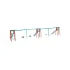 Dreifachrutsche mit Schaukel - Sitz 2x Classic, 2x Baby VVZ-AP010-15