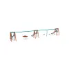 Dreifachrutsche mit Schaukel - Sitz 2x Classic, 1x Nest VVZ-AP011-10