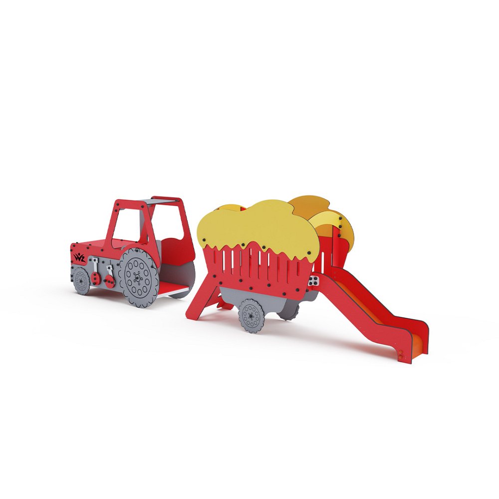 Transportmittel - Zugmaschine mit Anhänger VVZ-DP009-1