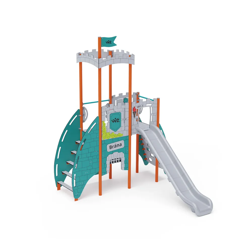 Doppelturm-Kombispielanlage - Hoch VVZ-VZP2-001-15