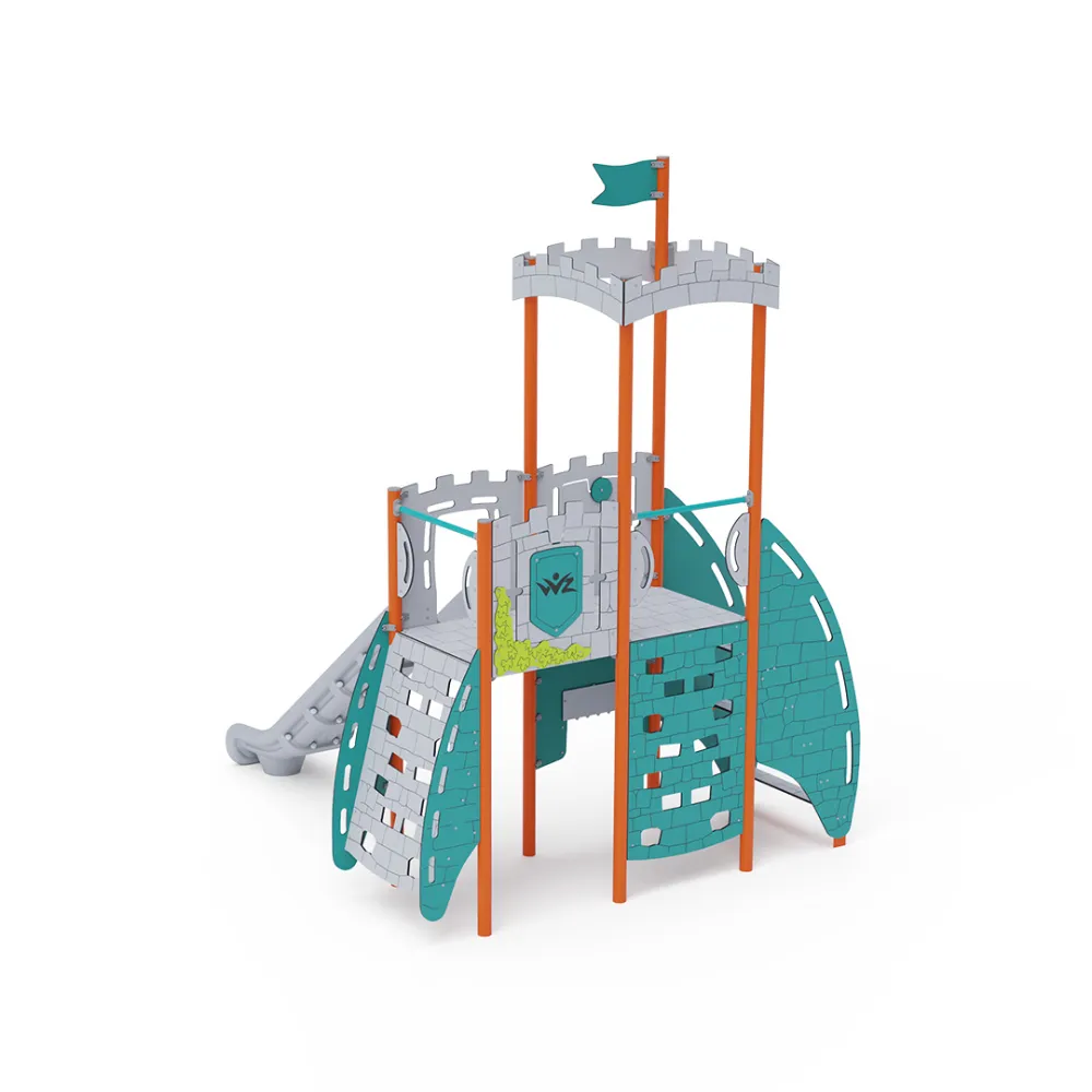 Doppelturm-Kombispielanlage - Hoch VVZ-VZP2-001-15