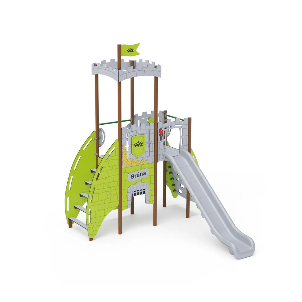 Doppelturm-Kombispielanlage - Hoch VVZ-VZP2-001-15