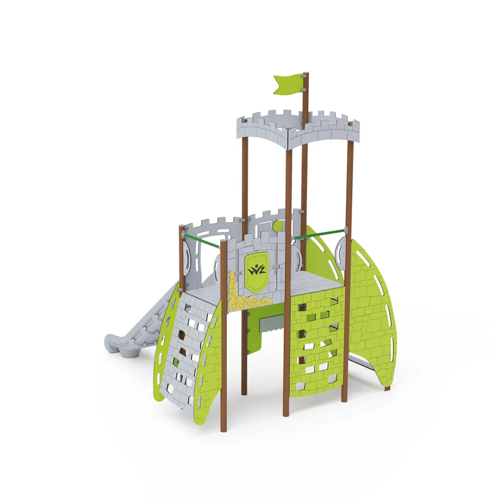 Doppelturm-Kombispielanlage - Hoch VVZ-VZP2-001-15