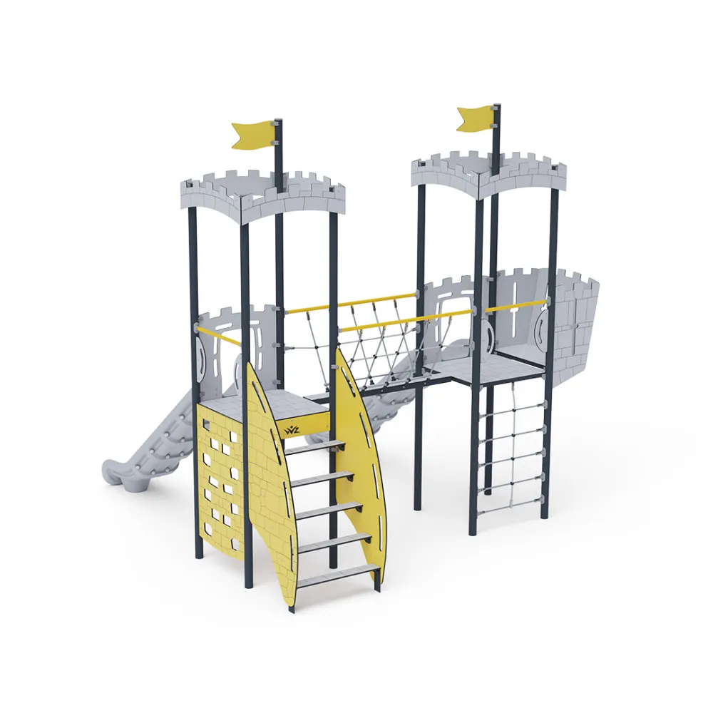 Doppelturm-Kombispielanlage - Hoch VVZ-VZP2-007-15