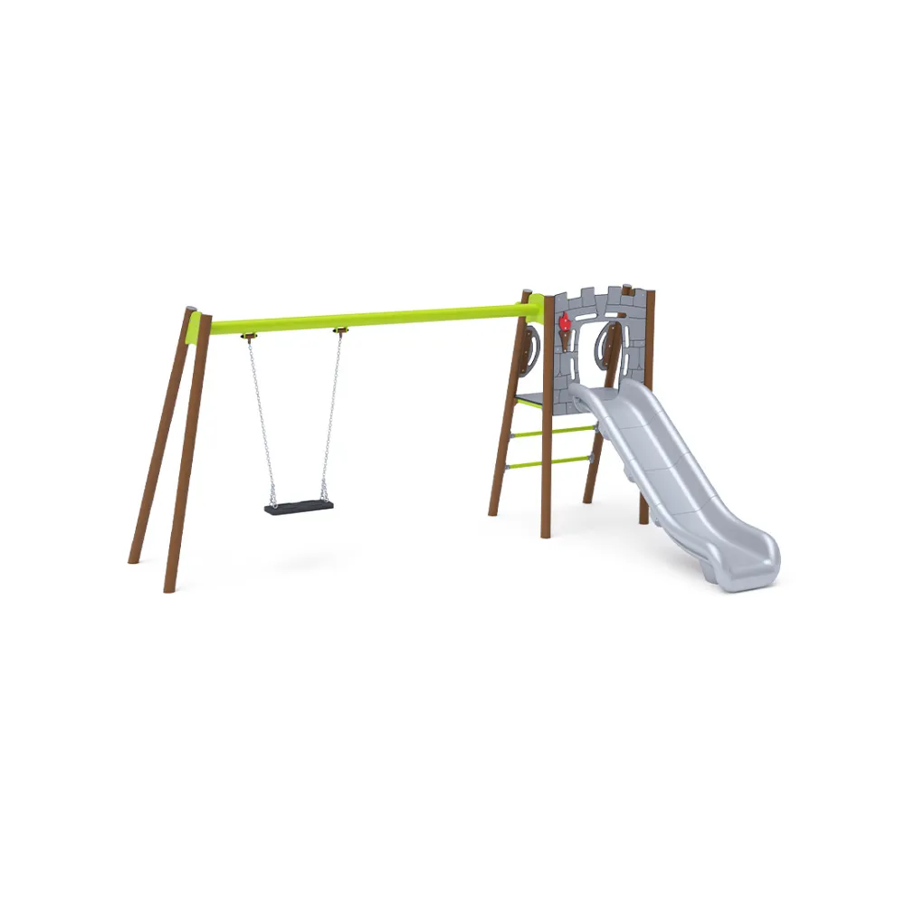Rutsche mit Schaukel - Sitz 1x Classic VVZ-AP002-10