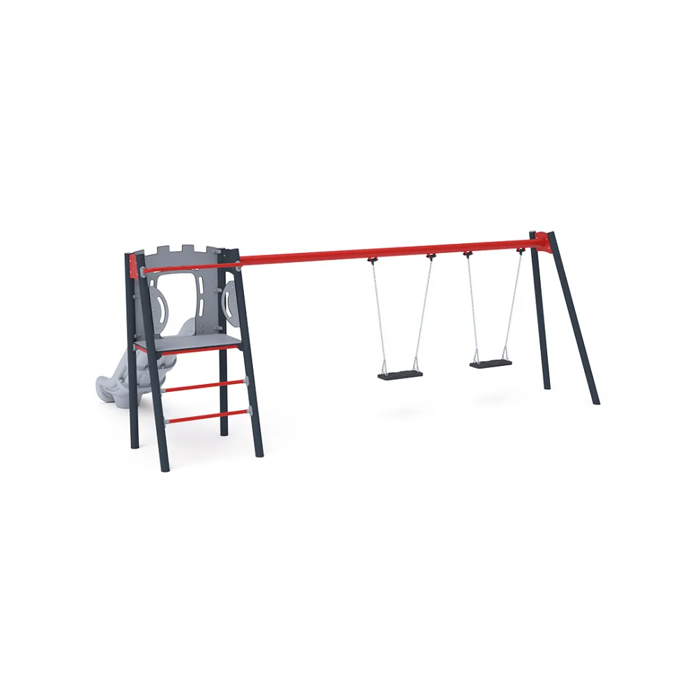 Rutsche mit Schaukel - Sitz 1x Classic, 1x Baby VVZ-AP003-10