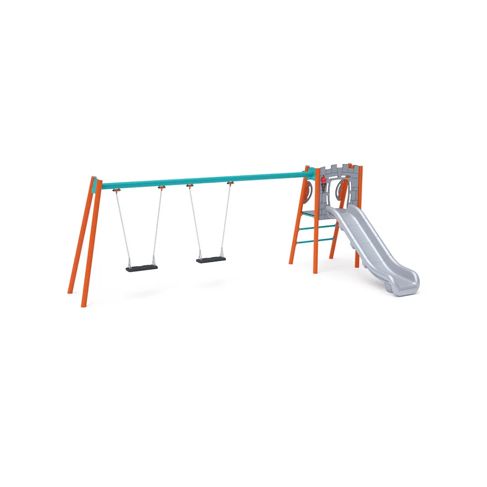 Rutsche mit Schaukel - Sitz 1x Classic, 1x Baby VVZ-AP003-10