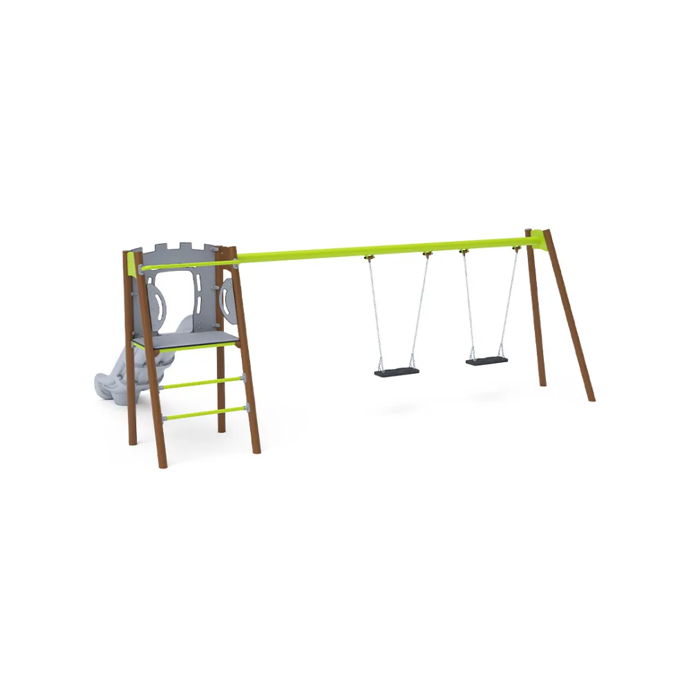 Rutsche mit Schaukel - Sitz 1x Classic, 1x Baby VVZ-AP003-10