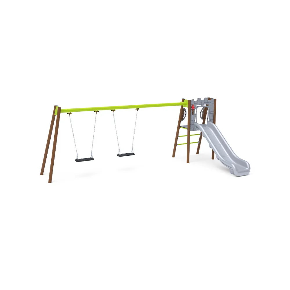 Rutsche mit Schaukel - Sitz 1x Classic, 1x Baby VVZ-AP003-10