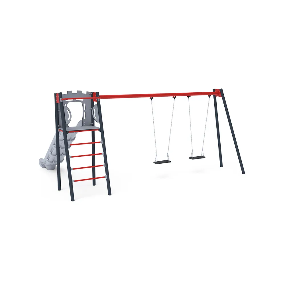 Rutsche mit Schaukel - Sitz 1x Classic, 1x Baby VVZ-AP003-15