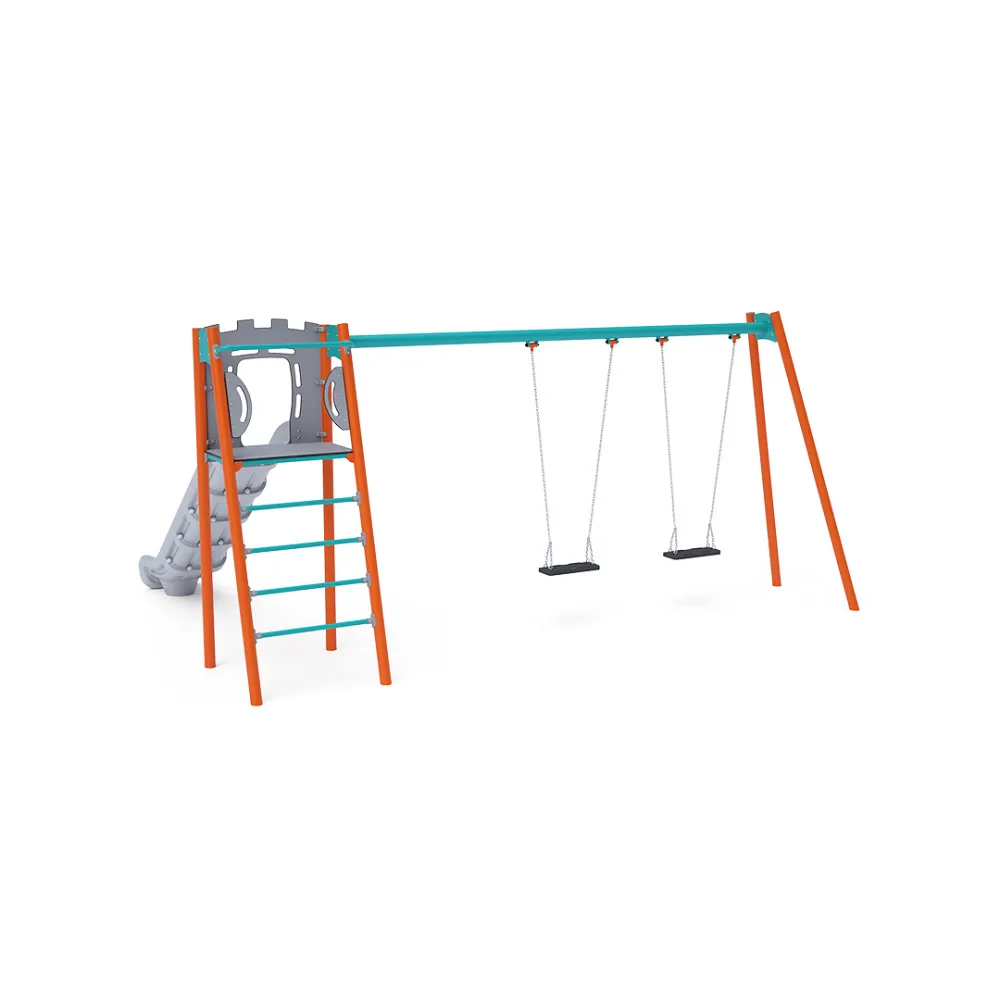 Rutsche mit Schaukel - Sitz 1x Classic, 1x Baby VVZ-AP003-15