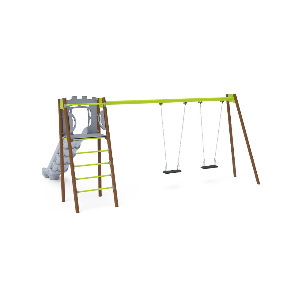 Rutsche mit Schaukel - Sitz 1x Classic, 1x Baby VVZ-AP003-15