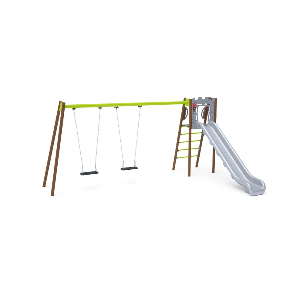 Rutsche mit Schaukel - Sitz 1x Classic, 1x Baby VVZ-AP003-15