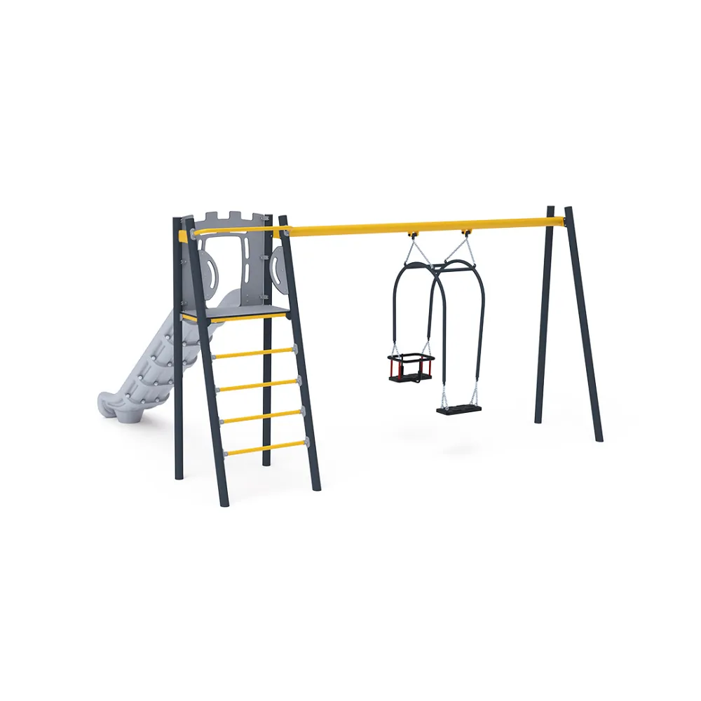 Rutsche mit Schaukel - Sitz 1x Mutter und Kind VVZ-AP002-MaD-15