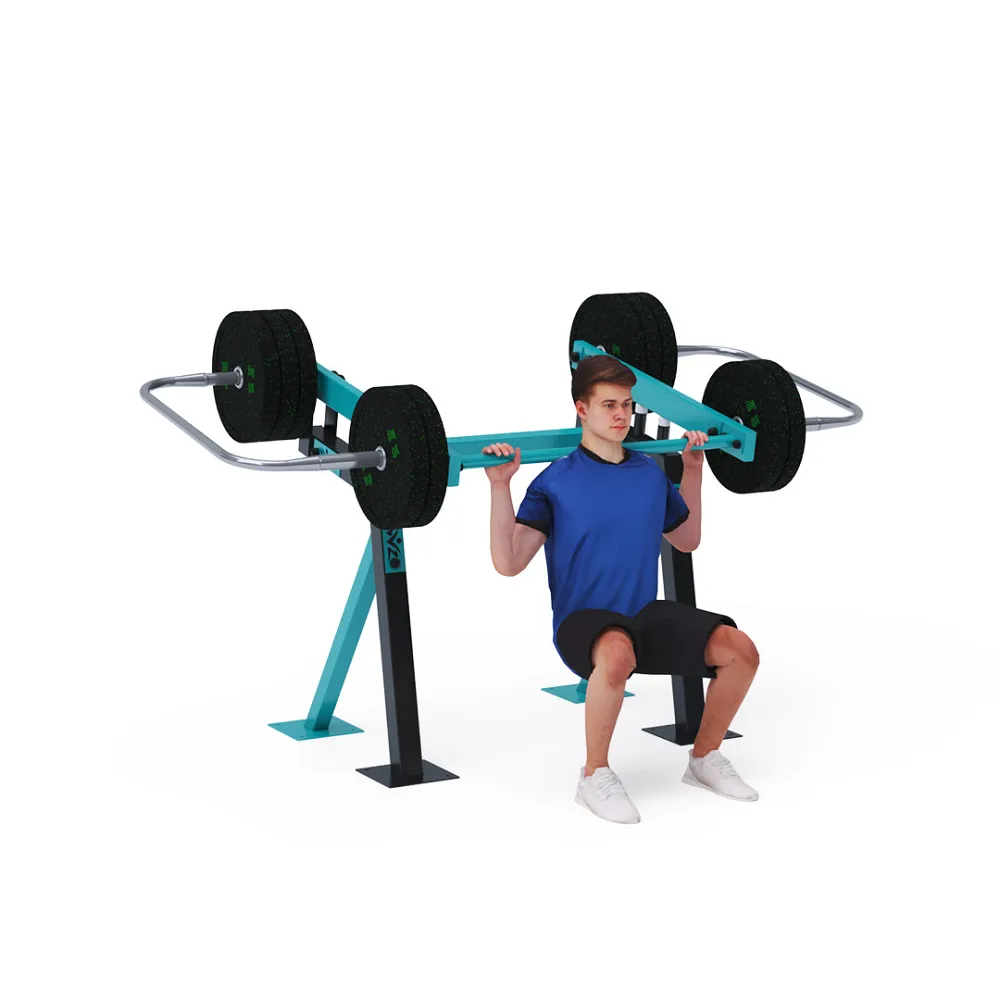 Fitness mit verschiebbaren Gewichten - Kniebeugen VVZ-NF09