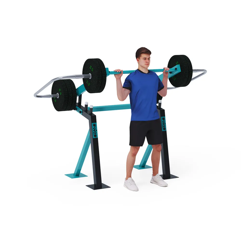 Fitness mit verschiebbaren Gewichten - Kniebeugen VVZ-NF09