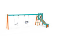 Rutschen mit Schaukeln bis zu 1,0 m Höhe
